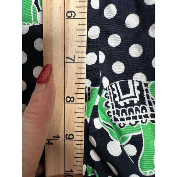Crown & Ivy Polka Dot Elephant Shorts Womens sz 12 All over Graphic Coastal - Picture 4 of 7